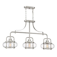 Trilogy Isle 3Lt Pendant Light in Brushed Nickel