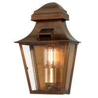St Pauls Outdoor Wall Light in Aged Brass