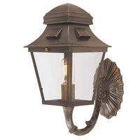 St Pauls Outdoor Wall Light in Brass