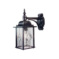 Wexford Down Wall Lantern in Black/Silver E27 IP43 Elstead Lighting - ELS.WX2