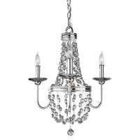 Malia Chandelier 3Lt Polished Nickel