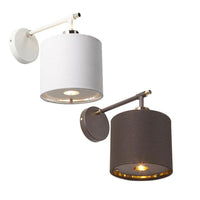 Balance 1lt Wall Light E27 in Brown/Brass or White/Nickel Elstead Lighting - ELS.BALANCE1