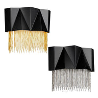 Zuma 3Lt Indoor LED Wall Light in Satin Black/Gold or Satin Black/Silver
