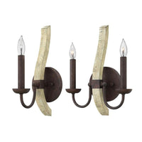 Middlefield /2Lt Wall Light E14 in Iron Rust Elstead Lighting - ELS.HK-MIDDLEFIELD