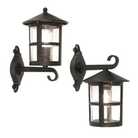 Hereford Grande Wall Up/Down Lantern E27 in Black Elstead Lighting - ELS.BL22-G-BLACK, ELS.BL21-G-BLACK