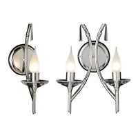 Brightwell /2Lt Wall Light G9 in Polished Nickel Elstead Lighting - ELS.BR1-NICKEL, ELS.BR2-NICKEL