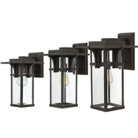 Manhattan Small/Medium/Large Wall Lantern E27 in Oil Rubbed Bronze Elstead Lighting - ELS.HK-MANHATTAN2