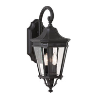 Cotswold Lane Wall Lantern in Black (Medium or Large)
