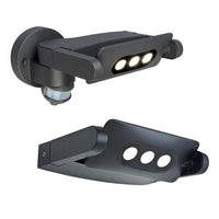 Sigmund 3Lt Outdoor LED Wall Light in Graphite (with or w/o Sensor)