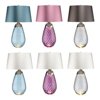 Lena Large Table Lamp Blue, Plum, Smoke ELS.LENA-TL-L Elstead Lighting