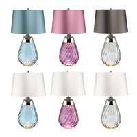 Lena Small Table Lamp Blue, Plum, Smoke ELS.LENA-TL-S Elstead Lighting
