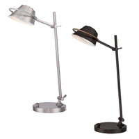 Spencer LED Table Lamp Brushed Nickel, Western Bronze ELS.QZ-SPENCER-TL Elstead Lighting