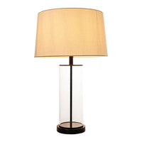 Iris Glass Table Lamp Base only in Black, Aged Brass or Polished Nickel