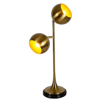 Hawai Table Lamp 2Lt in Antique Brass
