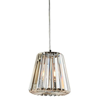 Moulin Glass Pendant Light Large in Shiny Nickel