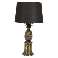 Bermuda Pineapple Table Lamp Base in Antique Brass