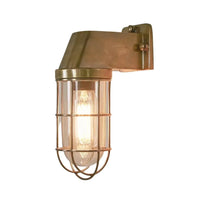Royal London Outdoor Wall Light in Antique Brass or Silver