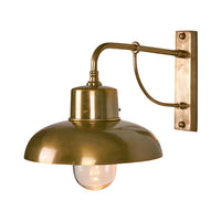 Bridgewater Outdoor Wall Light in Antique Brass or Silver