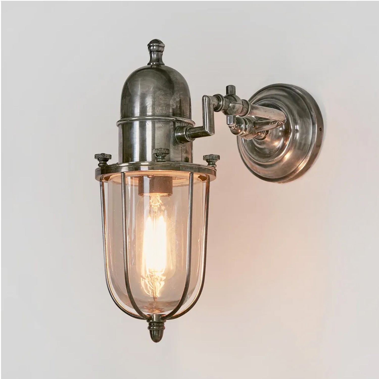 Half Cylinder Brass, Copper or Stainless Wall Sconce • Up & Down Lighting • Interior • Exterior • 6.5