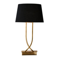 Southern Cross Table Lamp Base in Antique Brass or Shiny Nickel