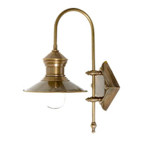 St James Outdoor Wall Light in Antique Brass or Silver Emac and Lawton Lighting - ELPIM59526AB, ELPIM59526AS