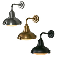Catalina Outdoor Wall Light in Antique Silver, Antique Brass, Black