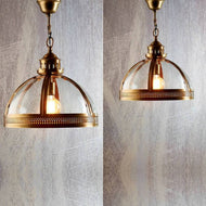 Winston Glass Pendant Light 1x60w E27 in Small or Large Emac and Lawton Lighting - ELCITFR3790, ELCITFR4482