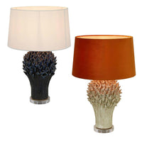 Staghorn Coral Ceramic Table Lamp Base in Blue or White