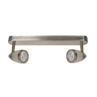 Ava Double LED Spotlight 10w in Brushed Chrome Eurotech - AVA-12V-2-LED