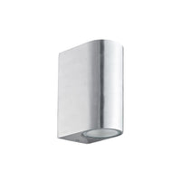 Small Al LED 2-Way Wall Light in Brushed Aluminium Eurotech - L1267UD