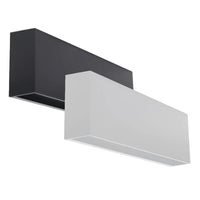 Alek One Way Directional Outdoor LED Wall Light 6w in Black and White