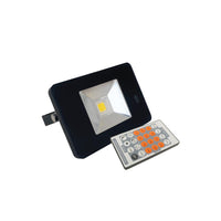 EconLED Sensor Floodlight 10w in Black/White Eurotech - LEDFLOOD10W4KS
