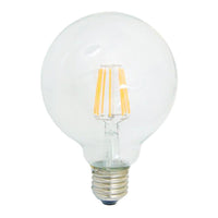 8w LED B22, E27 G95 Globe Warm White 3000k LEDG95B228W, LEDG95E278W Dimmable