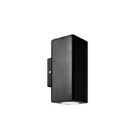 Byron Up/Down Wall Light Square-Small in Black Eurotech - LUS2003
