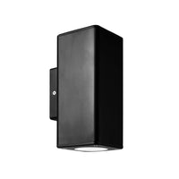 Byron Up/Down Wall Light Square-Large in Black Eurotech - LUS2203