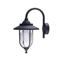 Polycarbonate Vintage Coach Light Lantern in Black Rust Proof Eurotech - LWL382