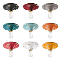 Vintage Round Ceiling Light Small, Medium, Large in Different Colours