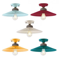 Colours Ceiling Light in Light Blue, Bordeaux, Cream, Yellow or Green