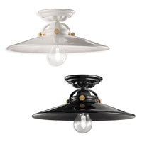 BandW Classic Ceiling Light Small, Large in White or Black