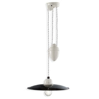 BandW Rise and Fall Pendant Light 300mm, 350mm in Black / White