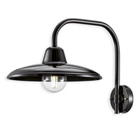 BandW Curve Indoor Wall Light in Black