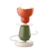 Berimbau Table Lamp orange/Sage Green, Mocha Brown/Turquoise C2604 Ferroluce