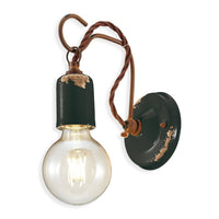 Vintage Hook Indoor Wall Light 53w in Black
