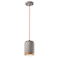 Mateca Pendant Light in Cement or Glazed White