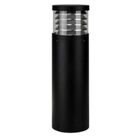 Louvred LED Bollard Light CCT Large 24w 600mm in Black Havit Commercial - HCP-262340