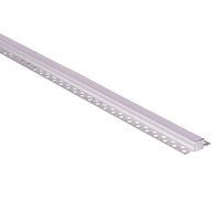 Square Gyprock Aluminium Profile 50x15mm in Silver Havit Commercial - HCP-4915015 