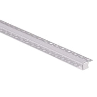 Square Gyprock Aluminium Profile 50x15mm in Silver Havit Commercial - HCP-4915115