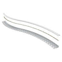 36mm x 11mm Bendable Gyprock Aluminium Profile in Silver Havit Commercial - HCP-4913611-BEND