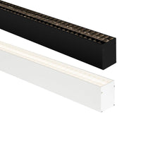 52mm x 70mm Square Suspended Aluminium Profile with Crate Diffuser Black, White Havit Commercial - HCP-44X5271