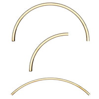 32mm x 35mm Deep Curved Aluminium Profile Black Havit Commercial - HCP-4423235-X
